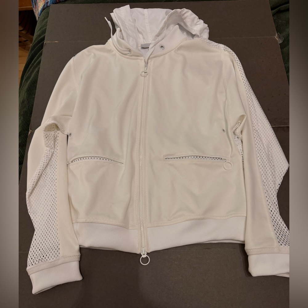 Stella McCartney for Adidas white athletic jacket. Sz S/M